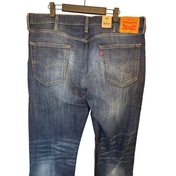 NWT Levis Mens 527 W40 L32 Dark Wash Slim Bootcut Jeans - Picture 8 of 15